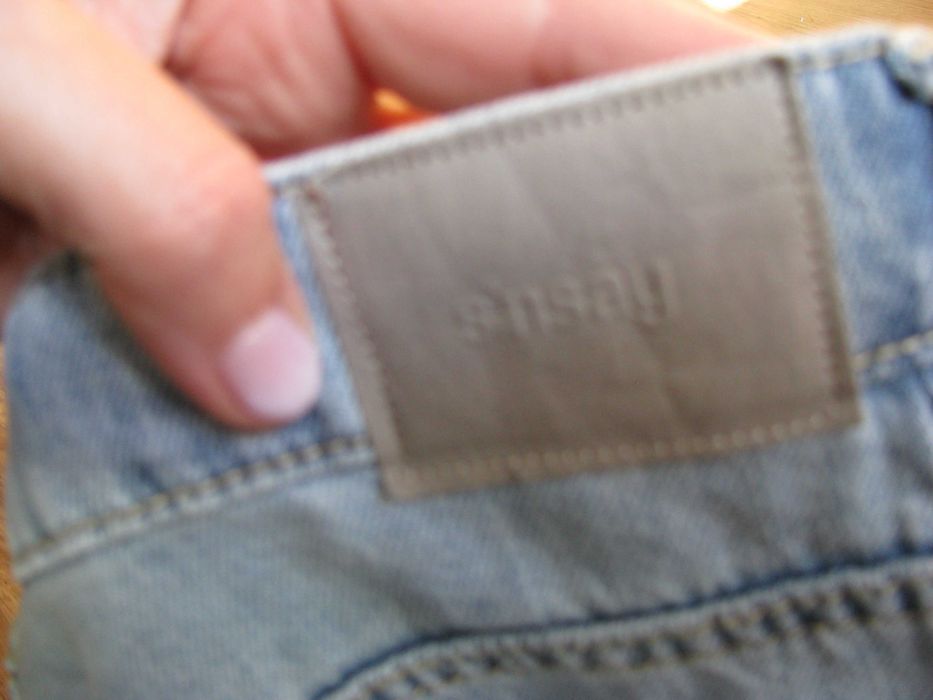 Bawełniane jeansy z prostą nogawką Sinsay/Denim