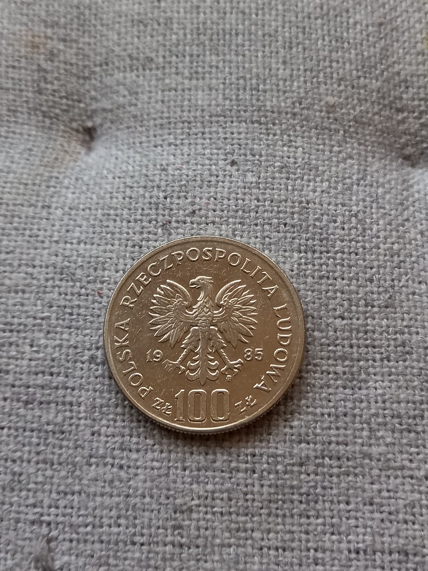Moneta 100 zl Pomnik-Szpital CZMP 1985r