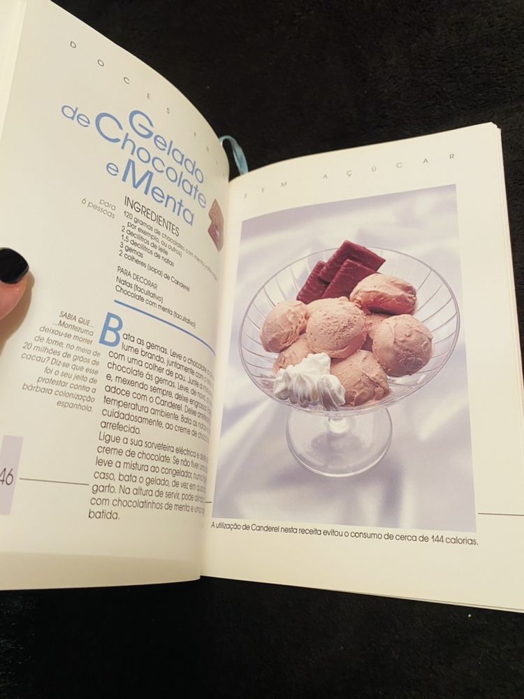 Livro de culinaria - Doces Frios sem Açucar de Manuel Luis Goucha