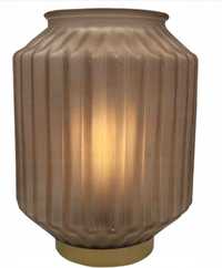 Lampion lampa stołowa brązowa 13X16,5cm