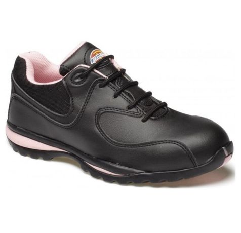 Dickies ohio ladies safety trainer pink and black