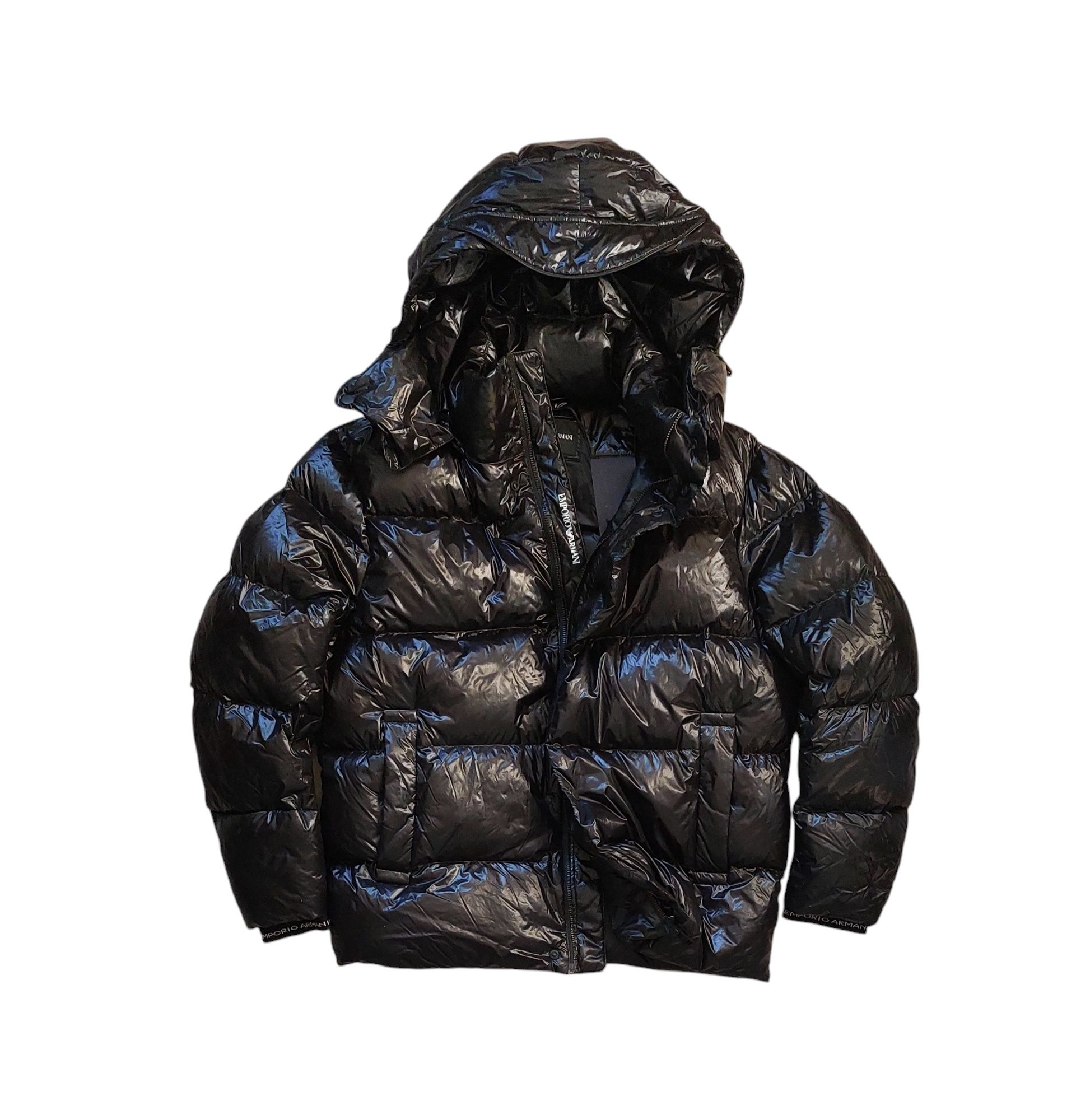 Emporio Armani nowa kurtka puchowa męska z kapturem r. M/48