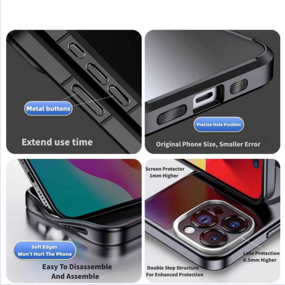 KSOPUERT Etui na smartfona z ekranem Ink Screen
