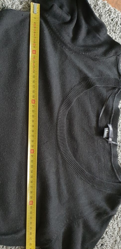 Sukienka h&m L dzianina sweter mała czarna