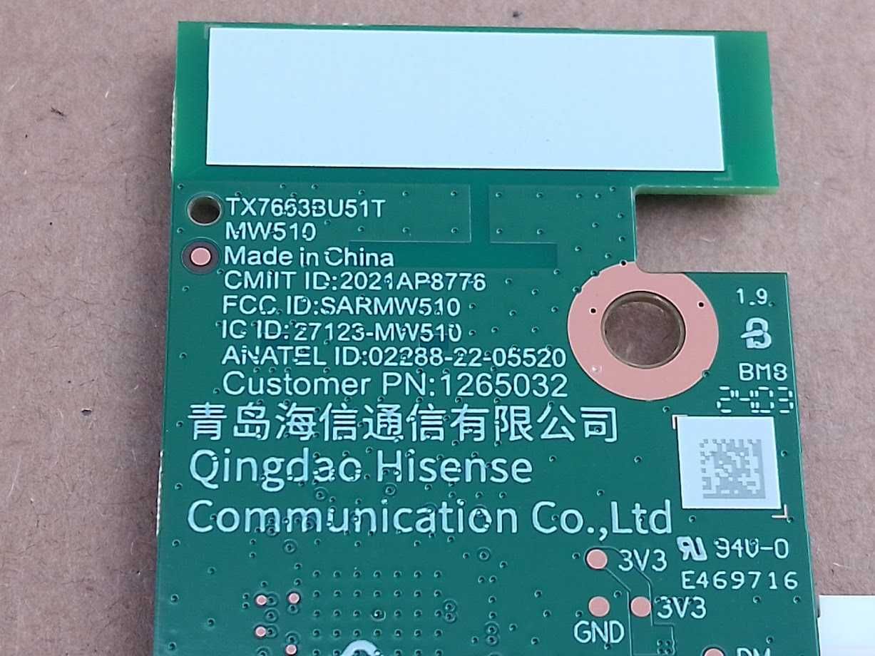 HISENSE 55E7KQ Wi-Fi модуль TX7663BU51T