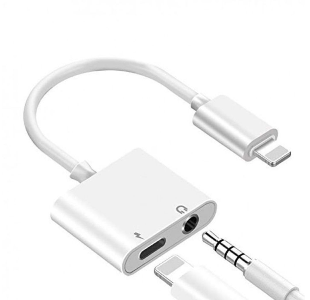 Переходник iPhone на AUX Jack 3.5mm lighting для наушников с питанием