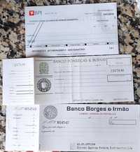 Cheques antigos .