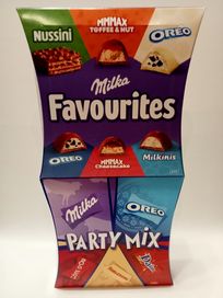 Milka praliny, bombonierka, czekoladki party mix, favourites 158 g