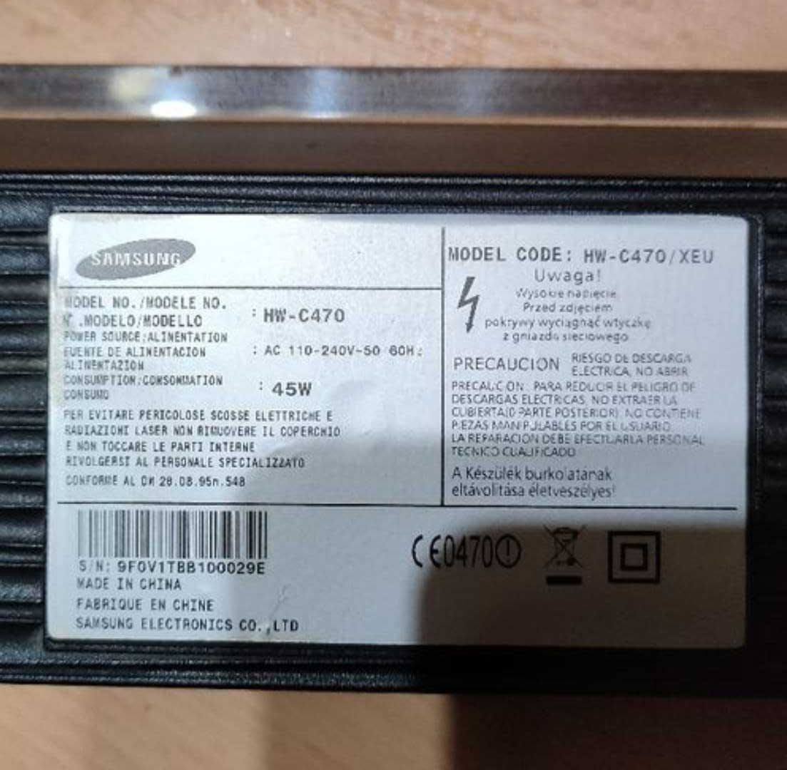 Soundbar Samsung Ps-WC450 / HW C470