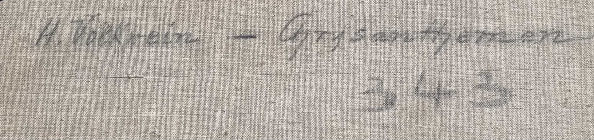 Chryzantemy w wazonie, H.A.Volkwein