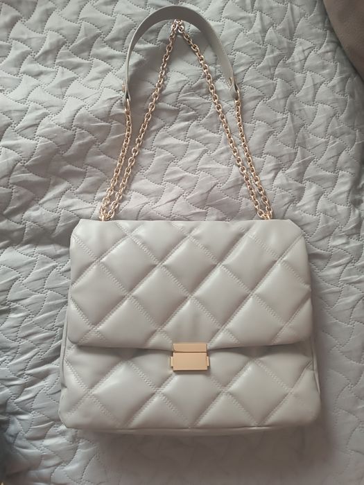 Torebka pikowana szara hm