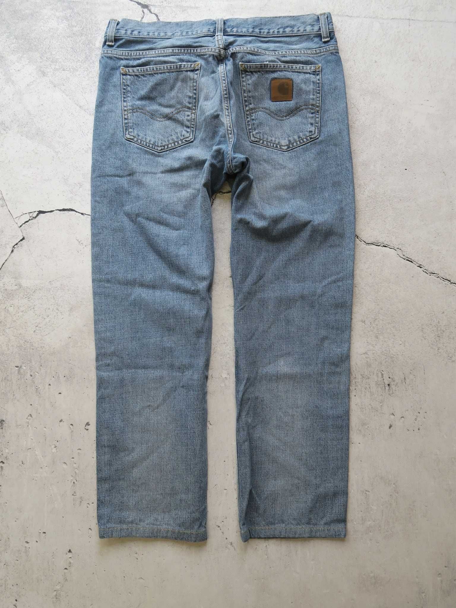 Carhartt spodnie jeansowe straight fit 34/34