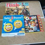 Jogos de tabuleiro risco, cluedo, sobe ou desce