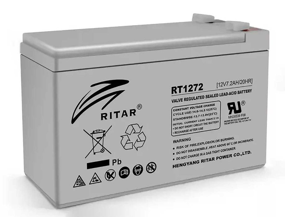 Акумуляторна батарея 12V 7.2A RITAR для ДБЖ ИБП (UPS) 151x94x65 мм
