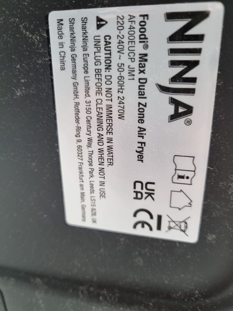 Ninja Foodi Max dual zone AF400EUCP frytkownica beztłuszczowa
