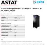 Stabilizator napięcia Delta SRV33,  275-450 V AC, 400VAC 15kVA