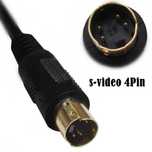 Cabo S-Video Mini DIN 4 Pin macho/macho DVD DSS VCRs DVR/PVR 2m