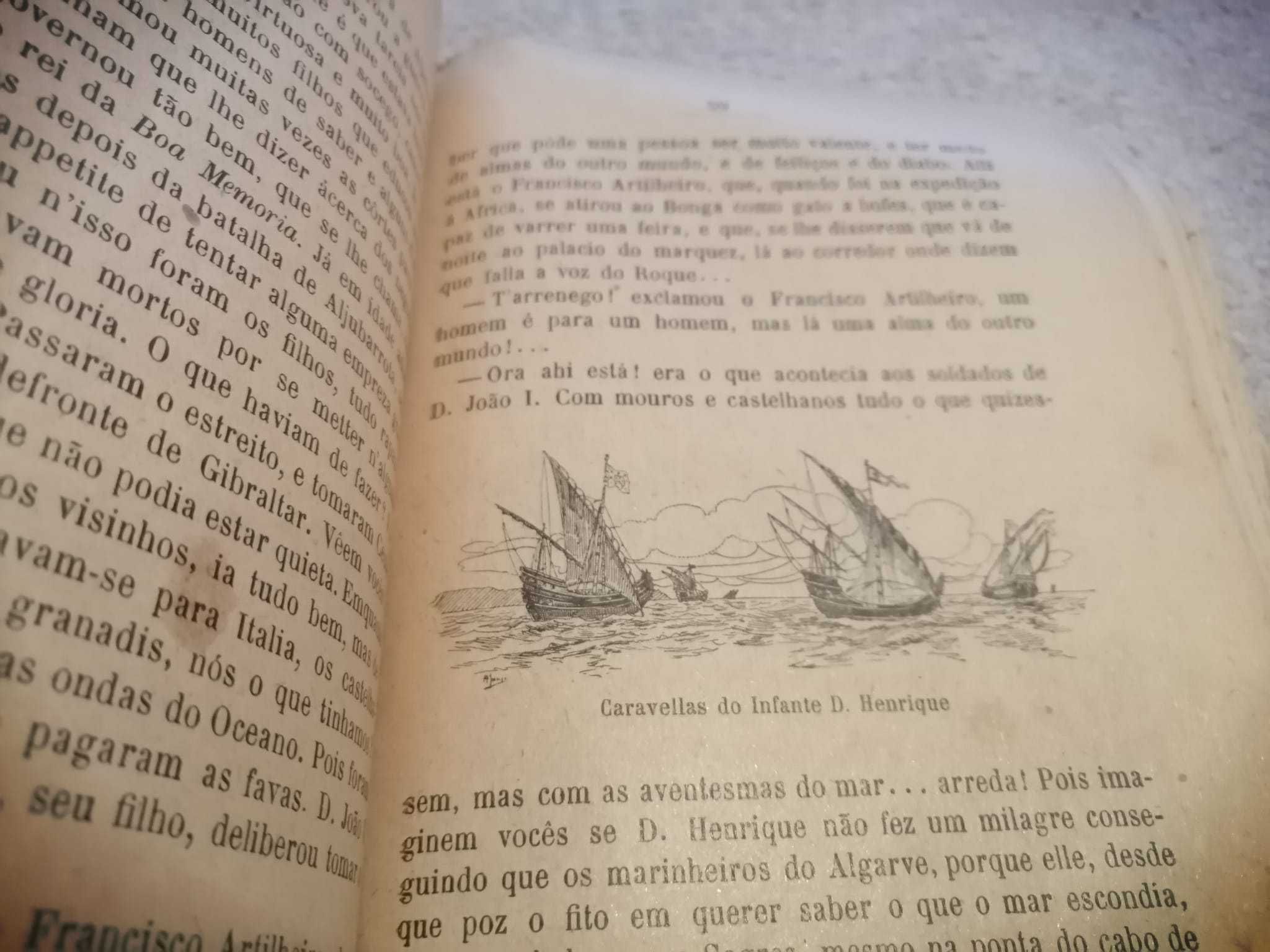 Livro antigo- História Alegre de Portugal, M.Pinheiro Chagas, ano 1880