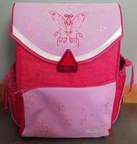 Tornister, plecak różowy w motylki Herlitz motyl dla dziewczynki