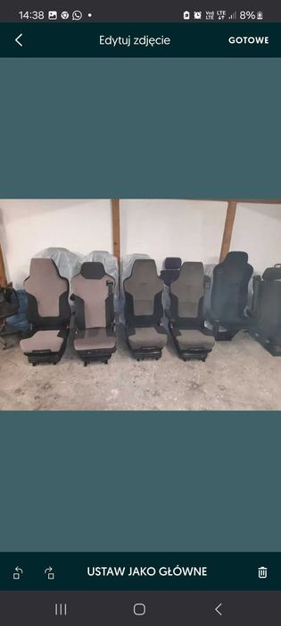 Fotel kierowcy Man tga tgx tgs  mercedes actros volvo fh daf xf