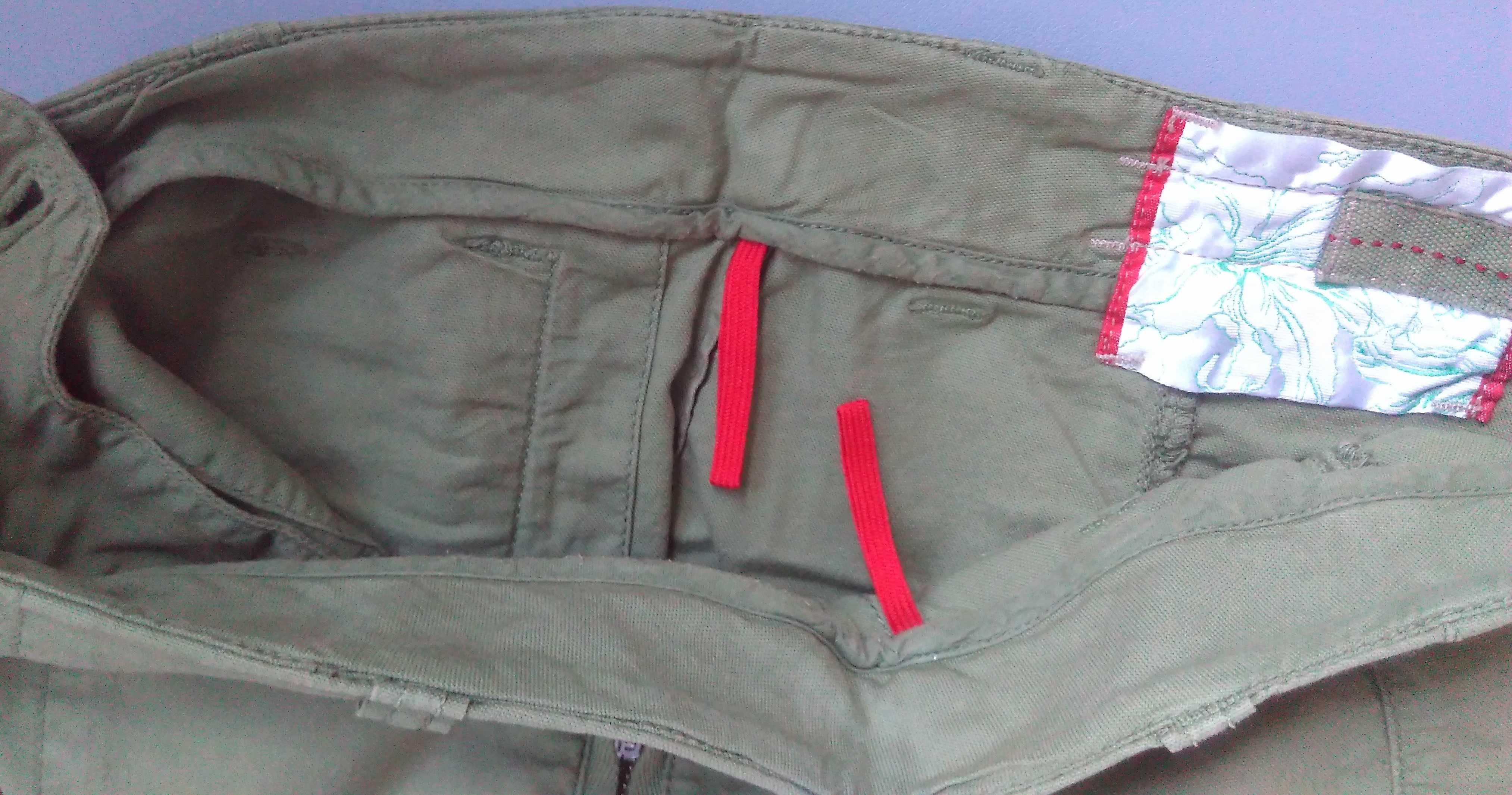 SPODNIE damskie Zielone r. S/M stan bdb