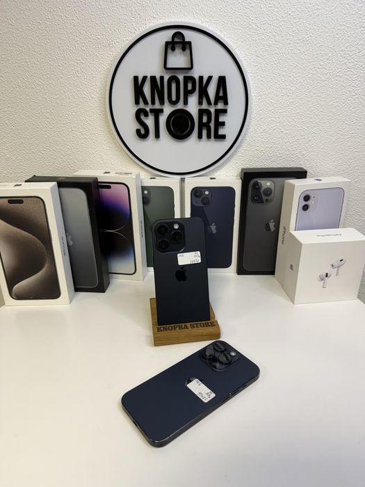 iPhone 15 Pro 256 Gb фіз сім + есім Blue Neverlock Гарантія