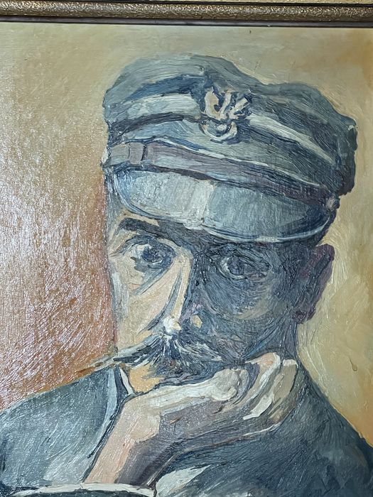 Józef Pilsudski obraz olejny ,Jerzy Kaczorek 1983
