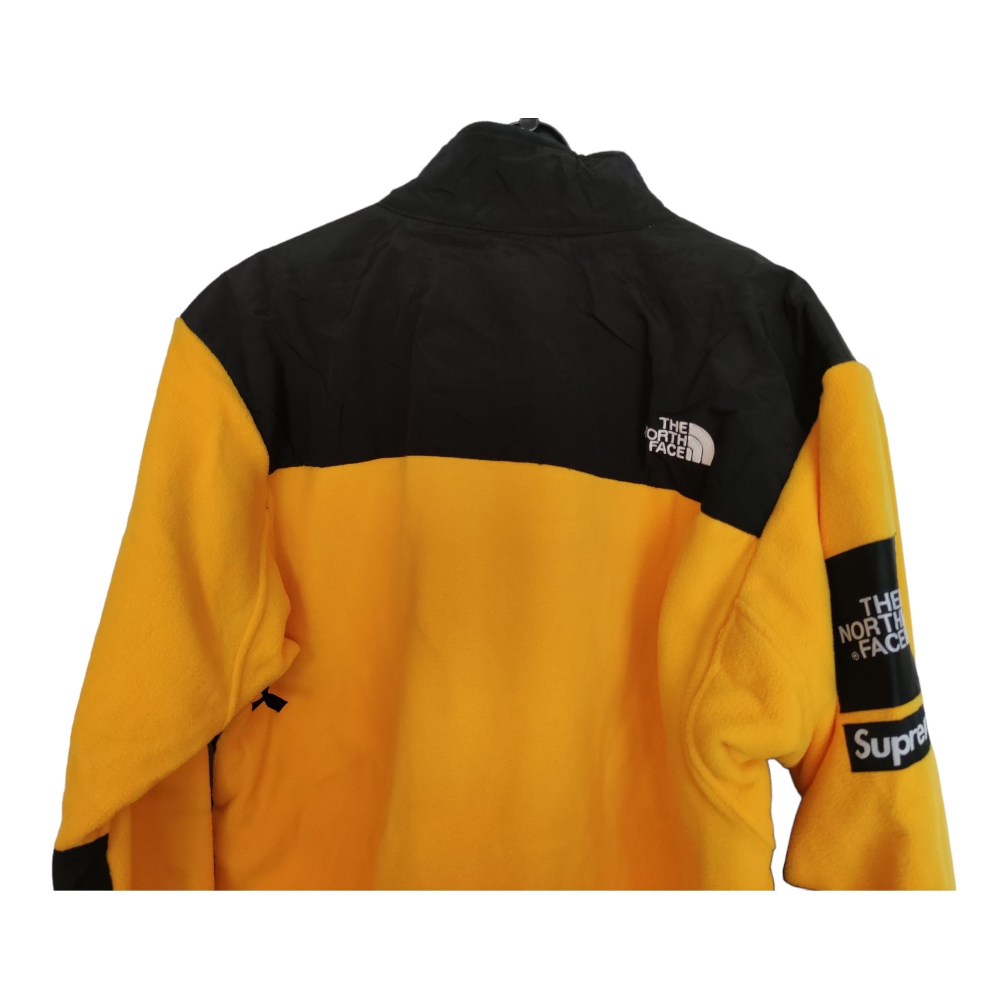 Kurtka polarowa TNF x Supreme Arc Logo r.M yellow/black drip hype