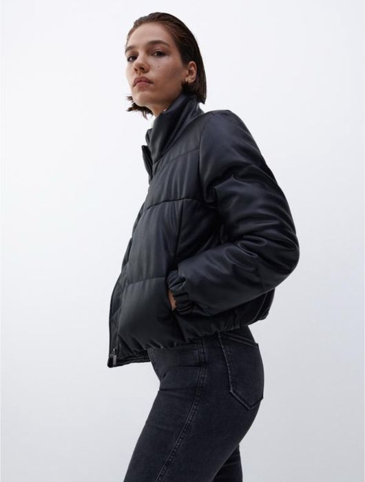 Зимняя куртка из экокожи reserved