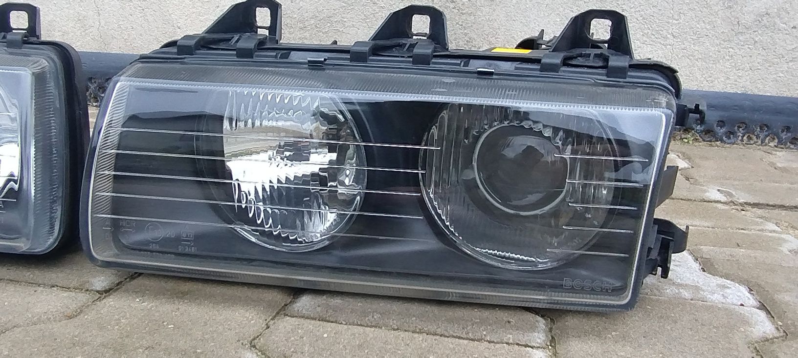 Lampy reflektory BOSCH soczewki BMW E36