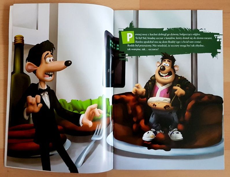 Wpuszczony w Kanał DreamWorks&Aardman książka NOWA A4