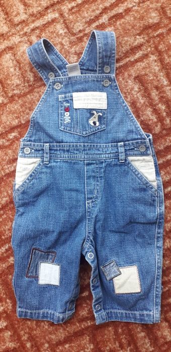 Jeansowe ogrodniczki