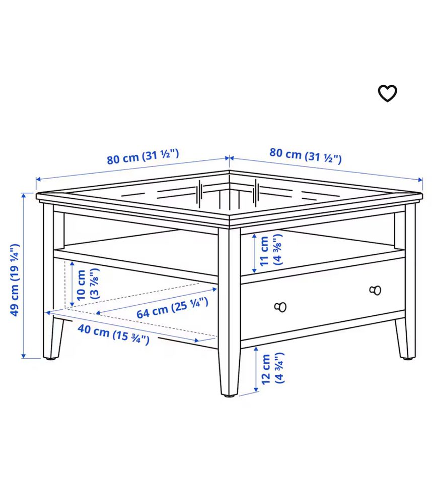 Szklany blat stołowy IKEA - LACK / EXPEDIT / LIATORP / HEMNES - 78x78