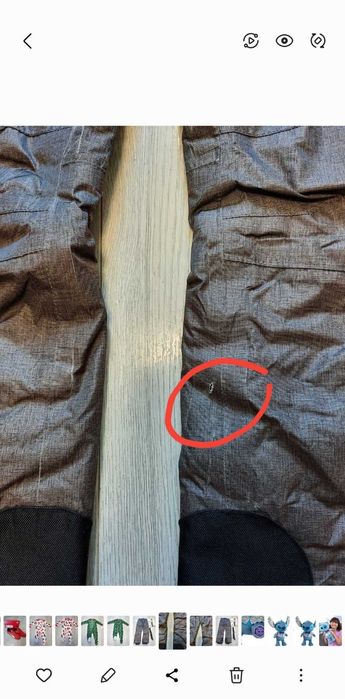 Б/У Детские зимние лыжные штаны р.146-152 CRIVIT на подтяжках.