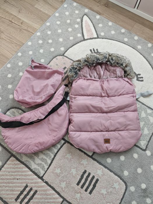 Śpiworek regulowany TiniMini pudrowy róż