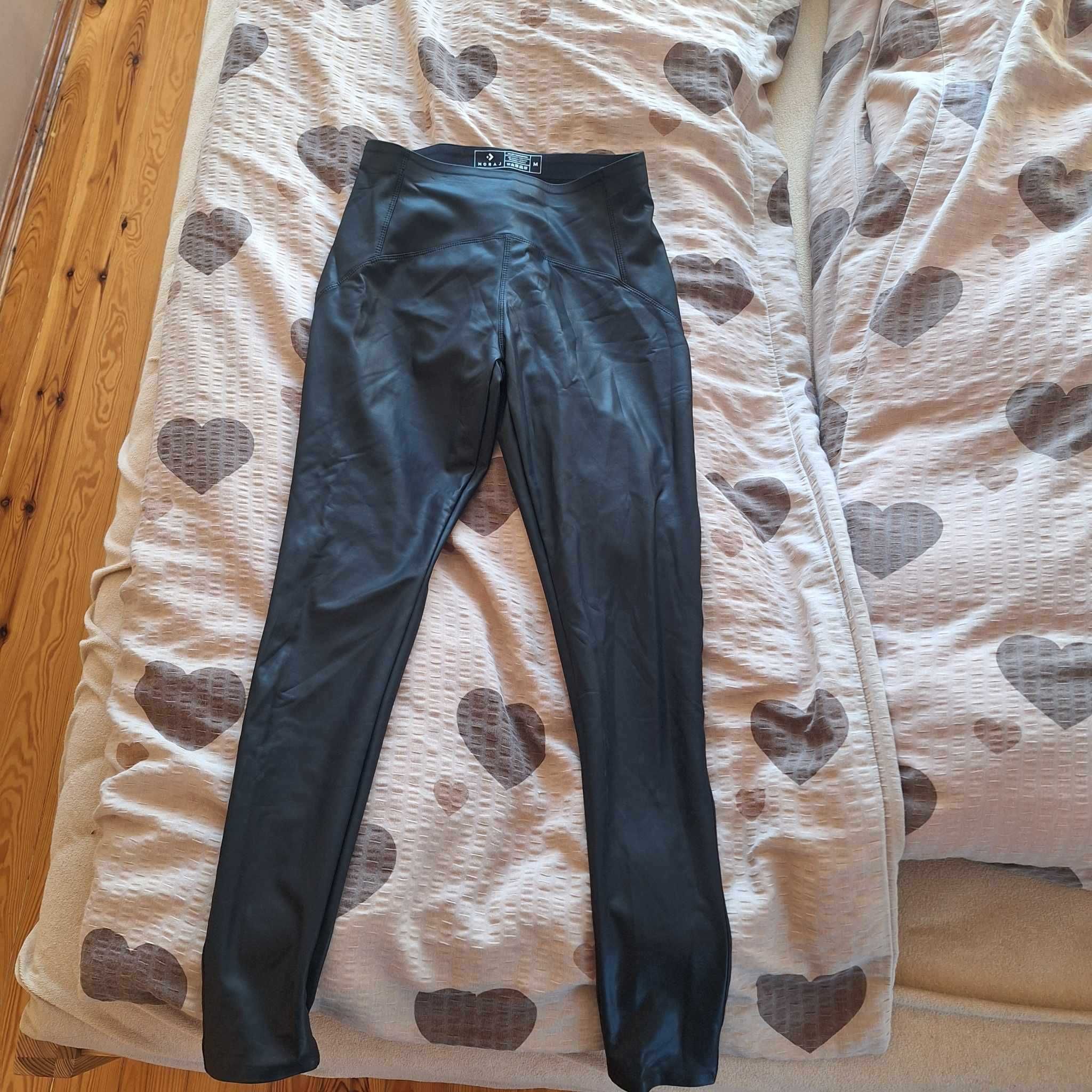 Legginsy skórzane nowe