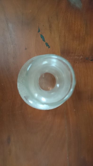 Jarro garrafa em vidro pintado