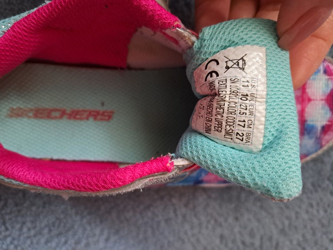 Кросівки на дівчинку Skechers 27,5 (17 см)устілка