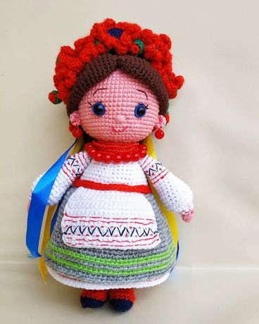 Україночка лялечка в'язана