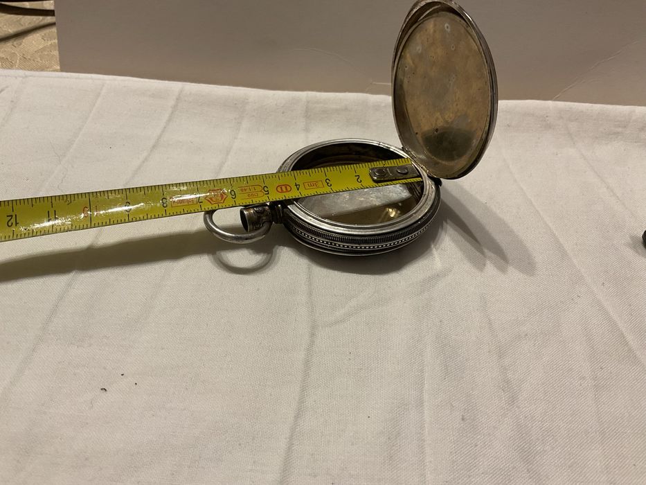 Caixa em prata para relogio de bolso