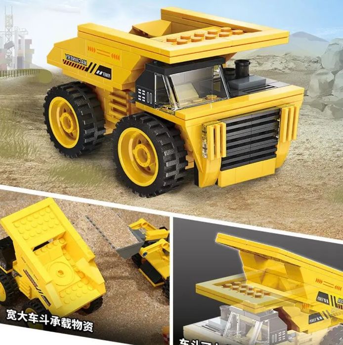 Конструктор 3 в 1 QMAN 42110 Спецтехника, экскаватор, грузовик