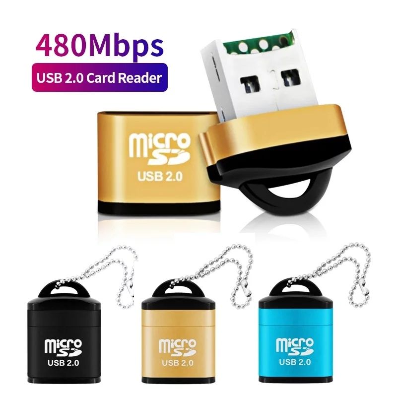 Leitor de  cartões de memória micro sd novo com portes incluídos