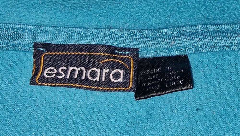 Jasnoniebieska bluza polarowa na zamek rozmiar M, M size