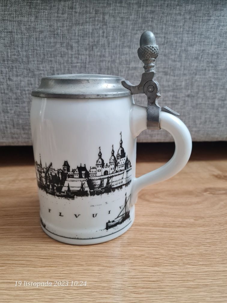 Porcelanowy niemiecki kufel do piwa Reines St Royal Bavaria KPM