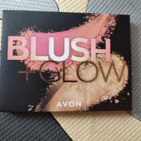 Avon paletka Blush glow 3w1 bronzer rozświetlacz róż