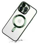 Etui Case do Iphone 13/14/15Plus Pro Max Magsafe Magnetyczne C Zielony