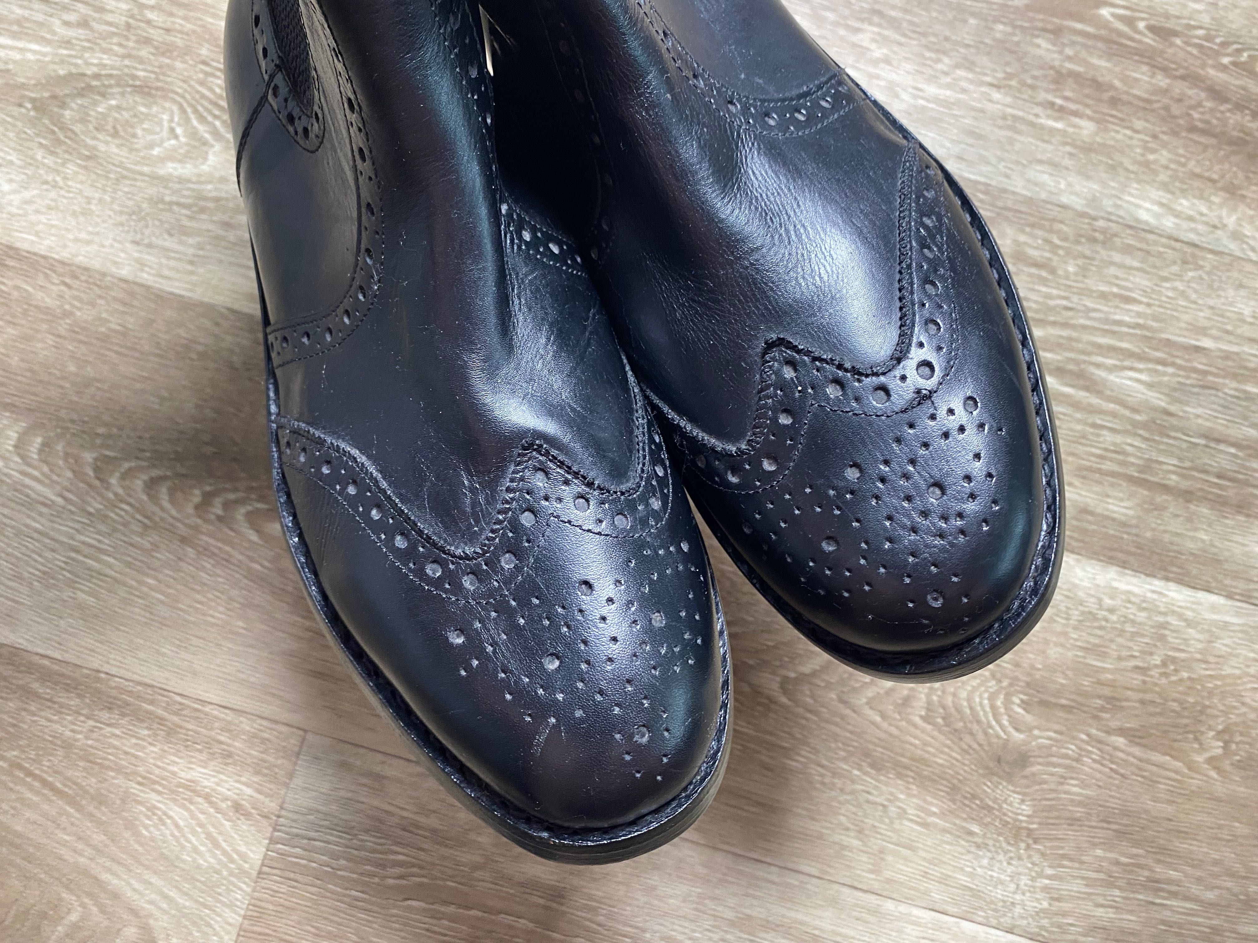 Шкіряні Челсі Броги Samuel Windsor Handmade EU 44