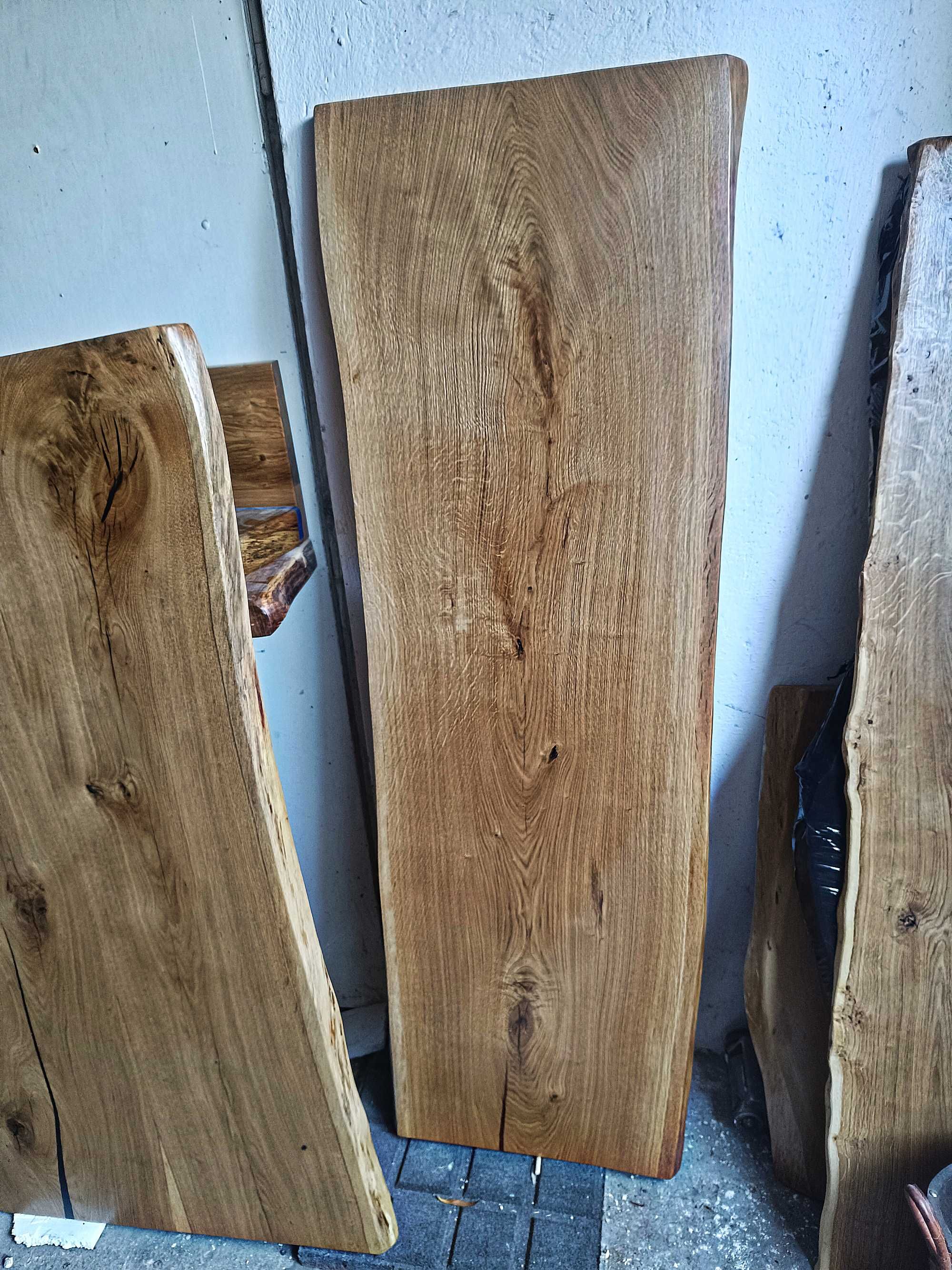 Monolit dębowy 173x55 blat dekoracyjny Live Edge