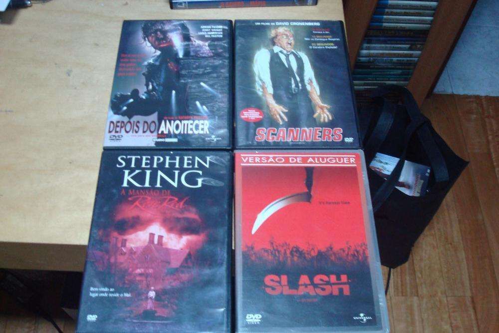 lote 9 filmes originais terror,scanners ,megapiranha etc