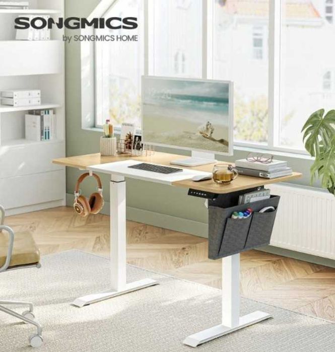 Biurko z elektrycznie regulowaną wysokością, ergonomiczne regulowane